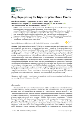 Drug Repurposing for Triple-Negative Breast Cancer