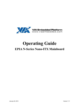 Operating Guide