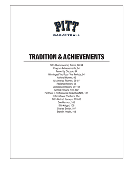 Tradition & Achievements.Pmd