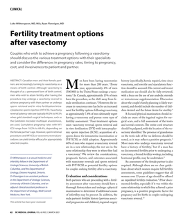 Fertility Treatment Options After Vasectomy