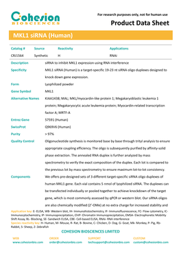 Product Data Sheet