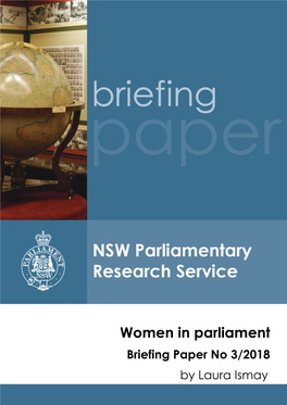 Women in Parliament Briefing Paper No 3/2018 by Laura Ismay