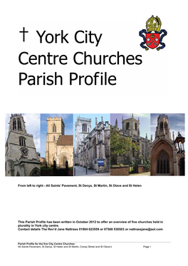 † York City Centre Churches Parish Profile
