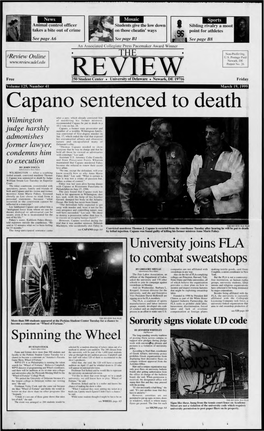 Capano Sentenced to Death