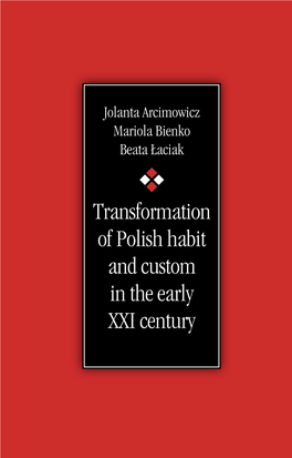 Transformation of Polish Habit and Custom.Pdf