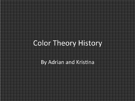 Color Theory History