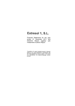 Extresol 1 2011 EN