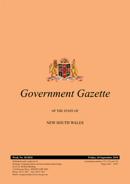 Government Gazette