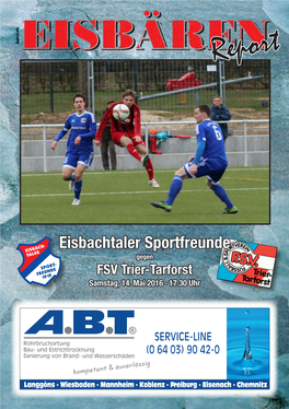 Eisbachtal, Stadionzeitung Ausgabe 8.Indd