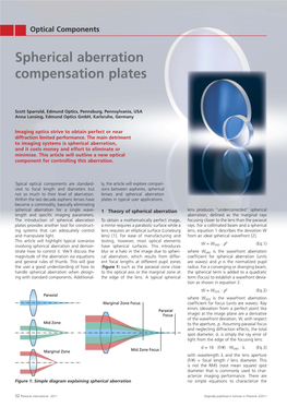 Spherical Aberration Compensation Plates