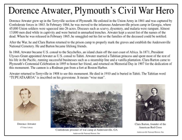 Dorence Atwater, Plymouth's Civil War Hero