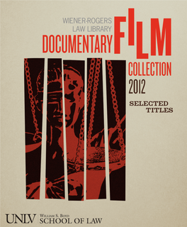 Law Library Documentary Film Collection Pamphlet