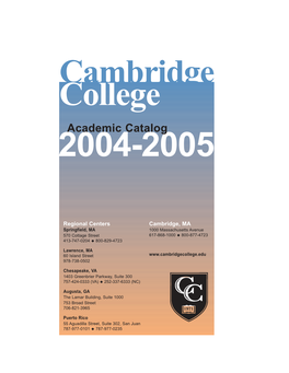 Academic Catalog 2004-2005