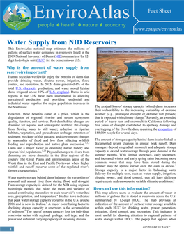 Water Supply from NID Reservoirs