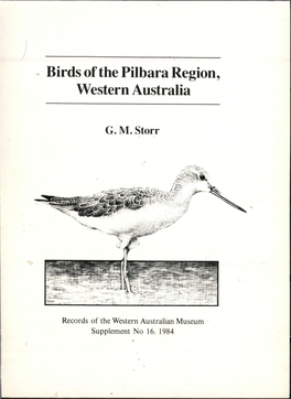 Birdsofthe Pilbara Region, Western