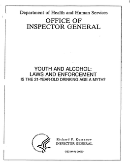 Youth and Alcohol: Laws and Enforcement Is the 21-Year-Old Drinking Age a Myth?