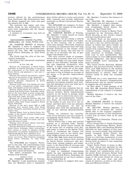 CONGRESSIONAL RECORD—HOUSE, Vol. 154, Pt. 14 September 17, 2008 Motion Offered by the Gentlewoman Days Within Which to Revise and Extend Mr
