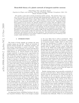 MF Theory of a Plastic Network of IF Neurons