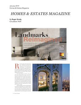 Landmarks Reimagined Home & Estates Magazine