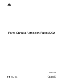 Parks Canada Admission Rates 2022