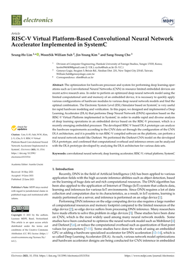 RISC-V Virtual Platform-Based Convolutional Neural Network Accelerator Implemented in Systemc