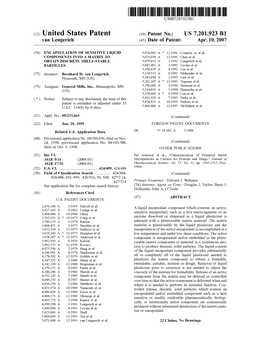 (12) United States Patent (10) Patent No.: US 7.201923 B1 Van Lengerich (45) Date of Patent: Apr