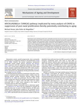 MYCN/LIN28B/Let-7/HMGA2 Pathway Implicated by Meta-Analysis of GWAS In