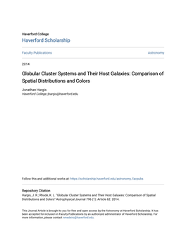 Globular Cluster Systems and Their Host Galaxies: Comparison of Spatial Distributions and Colors