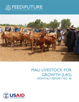 Mali Livestock for Growth (L4g) Monthly Report No