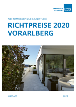 Richtpreise 2020 Vorarlberg