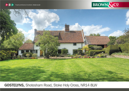 GOSTELYNS, Shotesham Road, Stoke Holy Cross, NR14 8LW