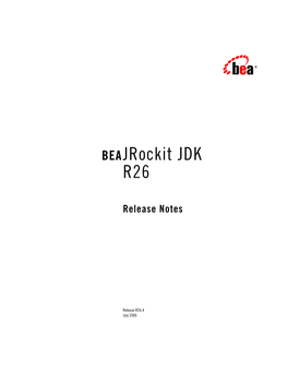 Beajrockit JDK R26