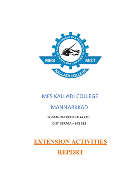 Extension Activities Report 2015-16