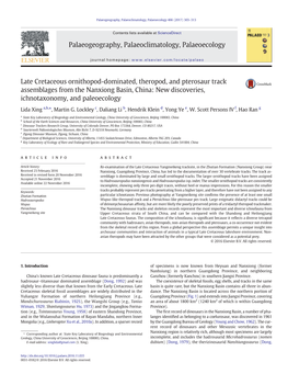 Late Cretaceous Ornithopod-Dominated, Theropod, and Pterosaur Track Assemblages from the Nanxiong Basin, China: New Discoveries, Ichnotaxonomy, and Paleoecology