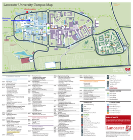 Lancaster University Campus Map CAMPUS