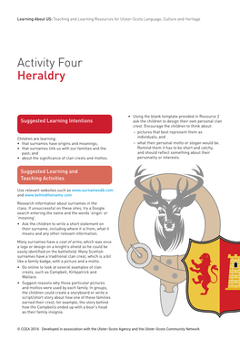 Activity Four Heraldry