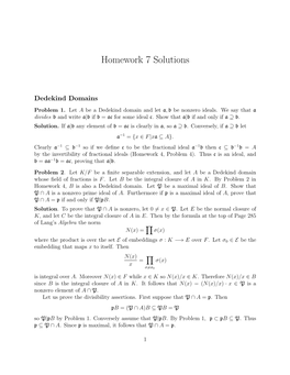 Homework 7 Solutions