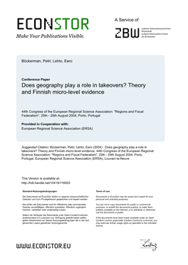 Theory and Finnish Micro-Level Evidence