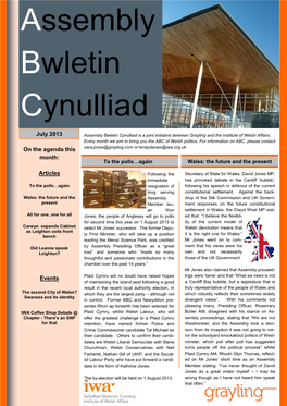 Assembly Bwletin Cynulliad