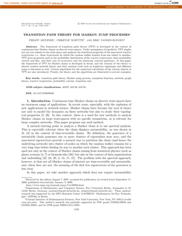 Transition Path Theory for Markov Jump Processes 1