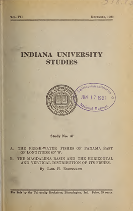 Indiana University Studies