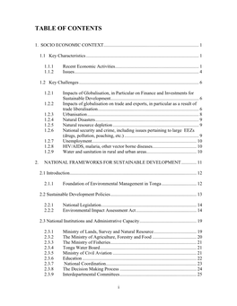 Table of Contents