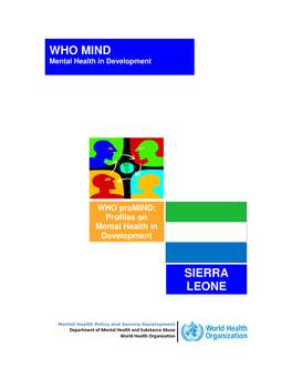 Profiles on Mental Health in Development: Sierra Leone, 2012