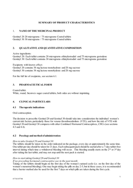 DK/H/0926/01-02/DC, Gestinyl 20/75 and 30/75, Ethinylestradiol