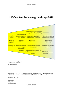 Dstl.Gov.Uk 1 Final Version 14/02/2014 UNCONTROLLED DSTL/PUB75620 UK UNCLASSIFIED