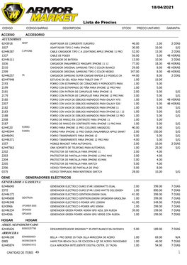 18/04/2021 Lista De Precios