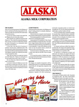 Alaska MILK CORPORATION