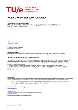 ROILA : Robot Interaction Language