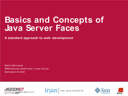 Basics and Concepts of Java Server Faces