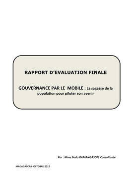 RAPPORT FINAL GPM Justice